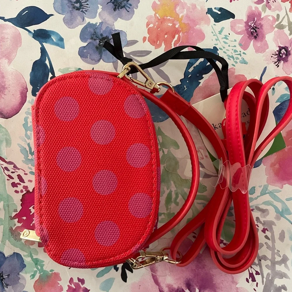 Kate Spade ♠️ mini polka dot crossbody purse - Picture 6 of 7